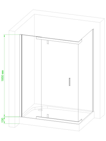 Душевой уголок Royal Bath HPV RB80HPV-T 80х80 стекло прозрачное профиль белый с поддоном
