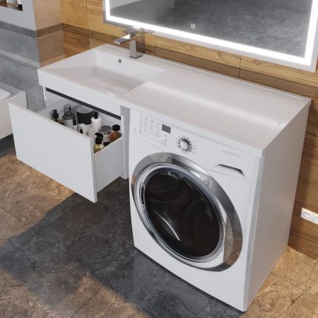 Тумба с раковиной Uperwood Magenta 51930205154 120х50 цвет белый