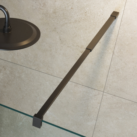 Душевая перегородка Cezares LIBERTA LIBERTA-L-1-125-C-NERO 125х195 стекло прозрачное профиль черный