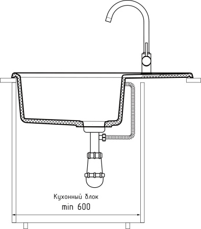Кухонная мойка Granfest Level LV-760L терракот 76х50 цвет коричневый поверхность матовая