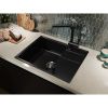 Кухонная мойка Grandex Aqua 600314 65х50 цвет черный поверхность матовая