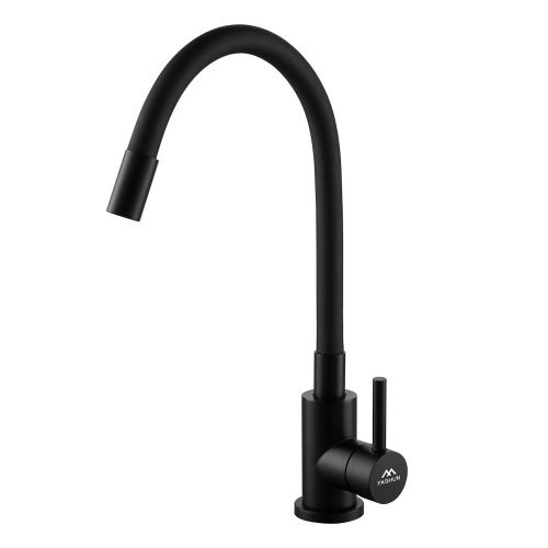 Смеситель для кухни Fashun A54101N-7A на мойку черный - фото 2