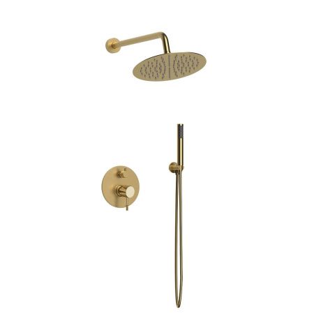 Душевая система Vincea Desire VSFW-1D1BG встраиваемая в стену цвет золото