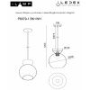 Светильник подвесной iLamp Mono (Моно) P6079-1 BK+SM