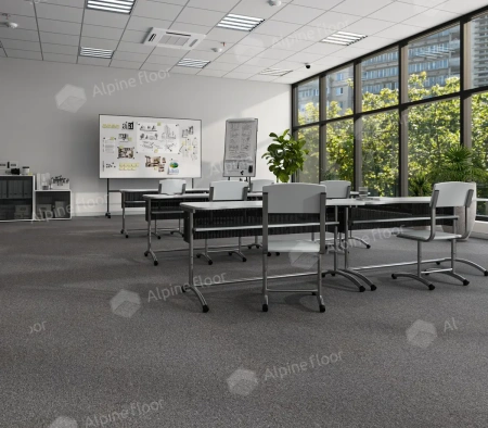 Ковровая плитка Alpine Floor Huron 402-1 Супериор толщина 0.6 см 33 класс 500х500