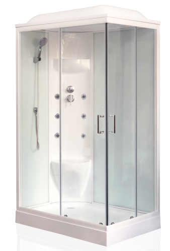 Душевая кабина Royal Bath НР RB8120HP7-WT-L 120х80 прямоугольная с крышей