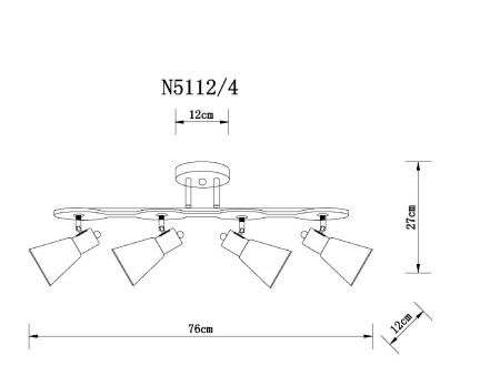 Спот Arte Lamp Harmony (Хармоны) A5112PL-4BK