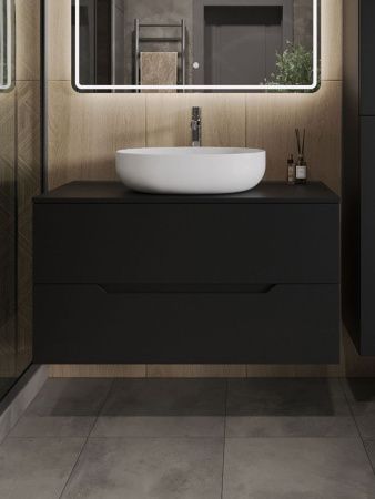 Тумба с раковиной Orange Line Li-100TubMDF+B05-520W 100х50