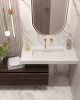Раковина из искусственного камня Armadi Art Flat 859-100-CLCT 100х50 подвесная цвет белый без отверстий под смеситель