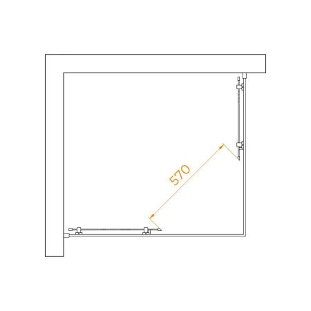 Душевой уголок RGW Passage 3508104090-21 100х90 стекло матовое профиль хром без поддона