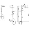 Душевая стойка Allen Brau Liberty 5.33007-31 настенная цвет черный