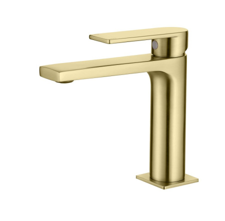 Смеситель AQG Alpha 01ALP100OC на раковину золото матовое