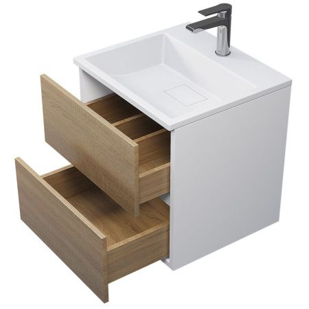 Тумба с раковиной Uperwood Barsa 29830205646 50х50 цвет коричневый