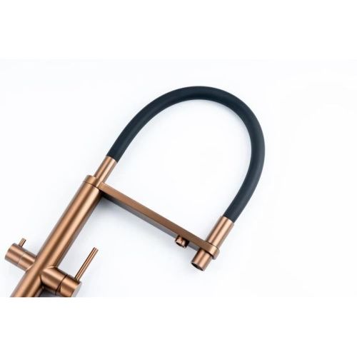 Смеситель для кухни Knotlor Infinity SS-15/RB на мойку бронза - фото 5