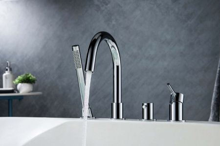 Смеситель Aquatek ЕВРОПА AQ1348CR на борт ванны хром