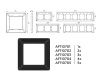 Рамка двухместная Ambrella Volt Line (Лине) AF110702