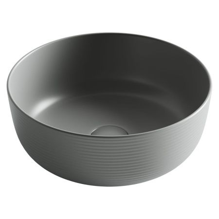 Раковина из сантехнического фарфора Ceramica Nova ELEMENT CN6073MH 40х40 накладная цвет черный без отверстий под смеситель