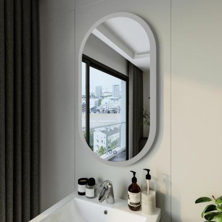 Зеркало с подсветкой и антизапотевателем Бриклаер Вега 4627125415715 60х100 подвесное