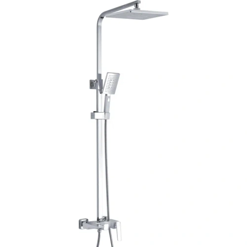 Душевая стойка Rose R1636F настенная цвет белый/хром - фото 2