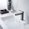 Смеситель Shevanik S4501T на раковину оружейная сталь