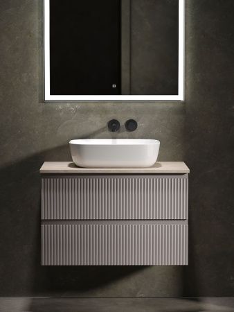 Тумба под раковину Sancos SNOB R SNR80SM 80х40 подвесная цвет коричневый