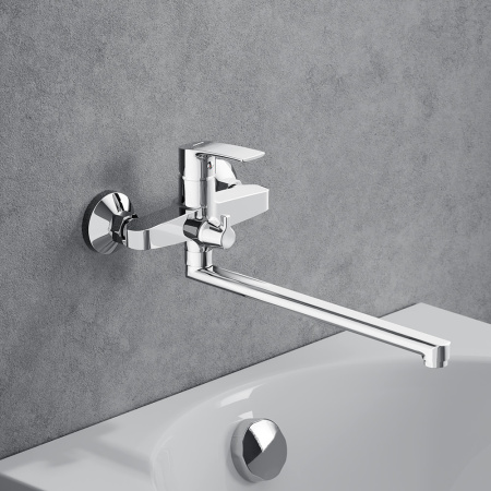 Смеситель для ванны и душа Damixa Eclipse 2.0 489000000 настенный хром без термостата