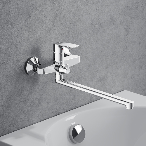 Смеситель для ванны и душа Damixa Eclipse 2.0 489000000 настенный хром без термостата - фото 4