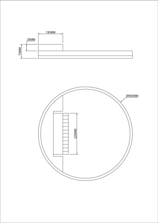 Светильник потолочный Freya Frame (Рамка) FR6084CL-L68W