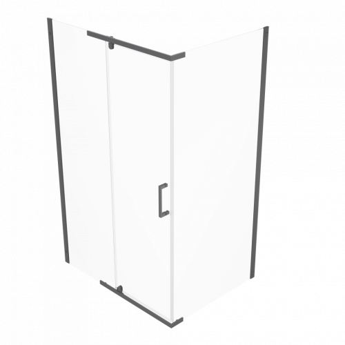 Душевой уголок Тритон Терра-Графит Щ0000073938 120х90 стекло прозрачное профиль хром без поддона - фото 5