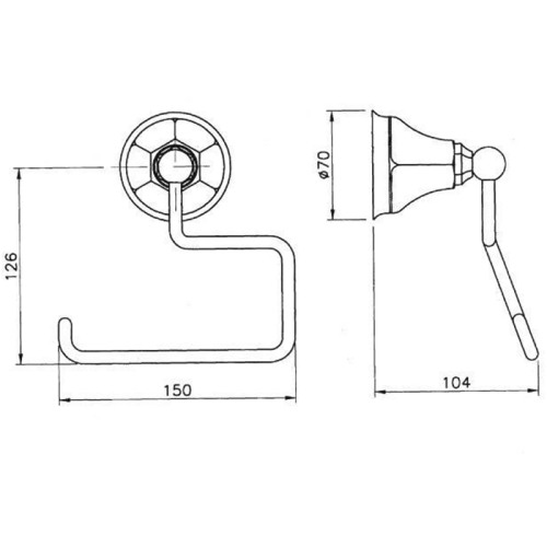 Бумагодержатель Nicolazzi Accessori Classica 1492BZ - фото 2