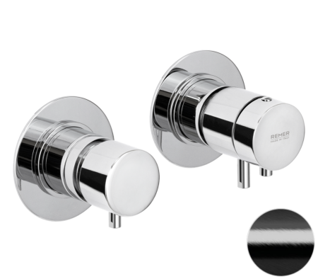 Смеситель для душа Remer X Style XT96D3CFP встраиваемый в стену черный брашированный хром