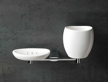 Мыльница + стакан Stil Haus Aria AR14(08-BI)