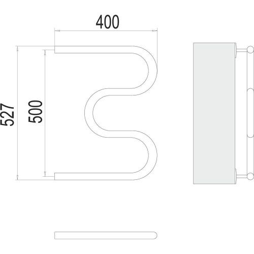 Полотенцесушитель водяной Terminus 4620768880483 40х55 хром - фото 3