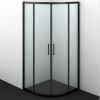 Душевой уголок Wasserkraft Dill 61S 61S01 90х90 стекло прозрачное профиль черный без поддона