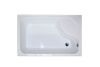 Душевой уголок Royal Bath BP RB8120BP-C-R 120х80 стекло матовое профиль белый с поддоном