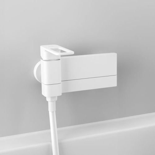 Смеситель для ванны и душа Iddis Slide SLIWT00i02WA настенный белый - фото 2