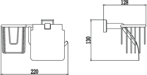 Бумагодержатель Savol S-R09551 - фото 2