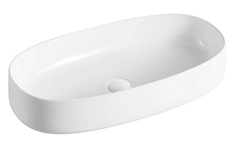 Раковина керамическая Art&Max AM2810A 67х35 накладная цвет белый