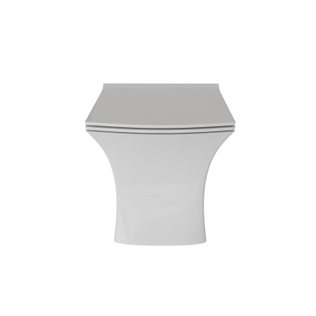 Унитаз подвесной Grossman Санфаянс GR-4461S белый глянцевый с сиденьем микролифт безободковый каскадный смыв