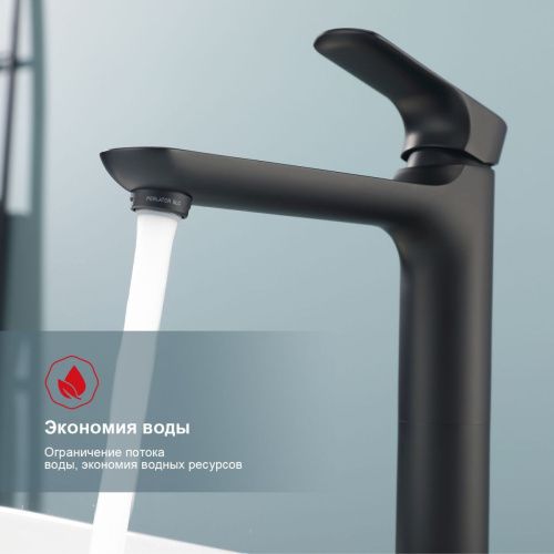 Смеситель Raglo R03 R03.15.06 на раковину черный - фото 4