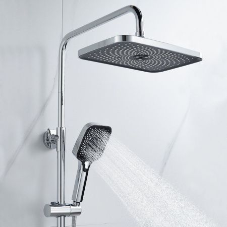 Душевая стойка Raffine F3696 настенная цвет хром