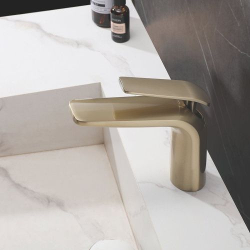 Смеситель Rose R3901G на раковину золото - фото 4