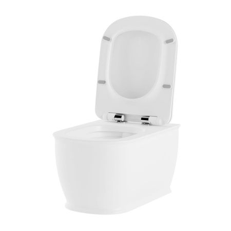 Унитаз подвесной Lavinia Boho Bell pro 3301002R белый с сиденьем микролифт безободковый каскадный смыв
