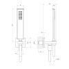 Гигиенический душ Gessi Eleganza 46123#713 латунь