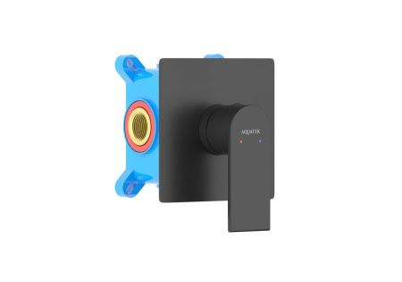 Смеситель для душа Aquatek ЛИРА AQ1466MB встраиваемый в стену черный