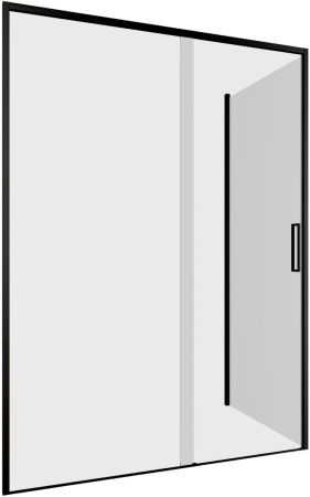 Душевой уголок Aquanet Pleasure Evo AE65-140x80-BT 140х80 стекло прозрачное профиль черный без поддона