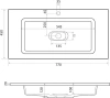 Тумба TA-MBO-80PR-blanco 80x45x68 + Раковина 4627173210430 Taliente