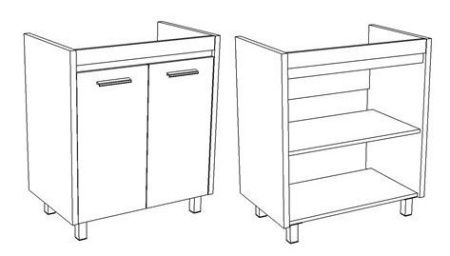 Тумба под раковину Corozo Лорена SD-00000354 60х50 напольная цвет коричневый