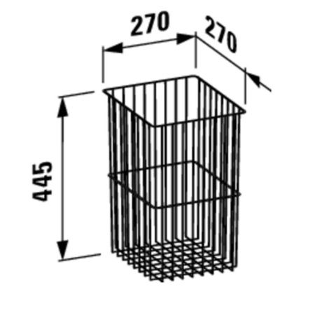 Корзина для белья Laufen Base 4.9302.0.110.000.1
