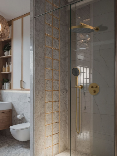 Душевая система AltroBagno Bilancia AltroBagnoBilancia040414BG встраиваемая в стену - фото 3